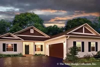 Small Coastal Tidewater Home Plan Under 1500 Square Feet