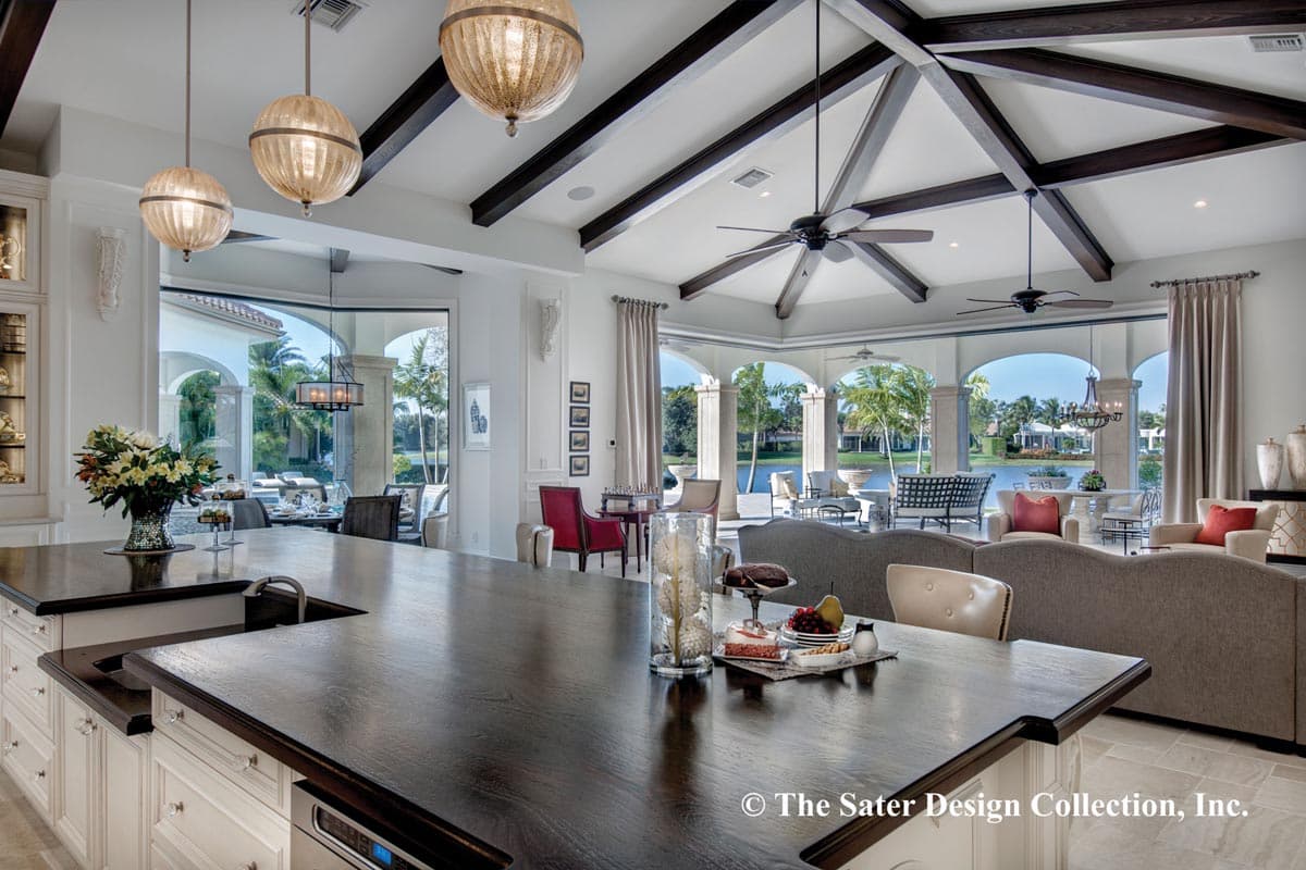 Plan 340057STR: Luxury Tuscan Home Plan with Deluxe Master Suite - Image #6 - European, Florida-Style, Mediterranean, Tuscan