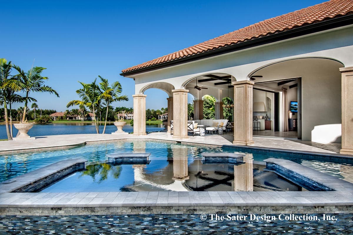 Plan 340057STR: Luxury Tuscan Home Plan with Deluxe Master Suite - Image #16 - European, Florida-Style, Mediterranean, Tuscan