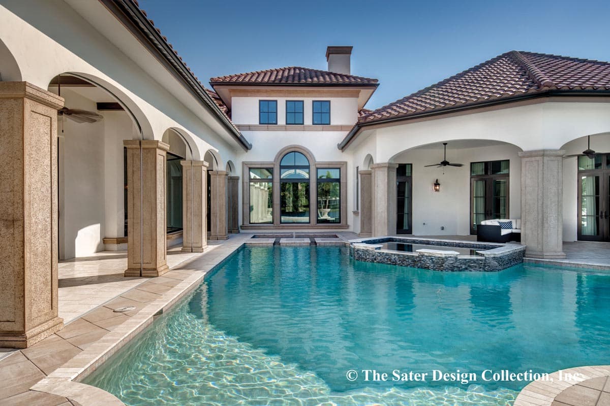 Plan 340057STR: Luxury Tuscan Home Plan with Deluxe Master Suite - Image #17 - European, Florida-Style, Mediterranean, Tuscan