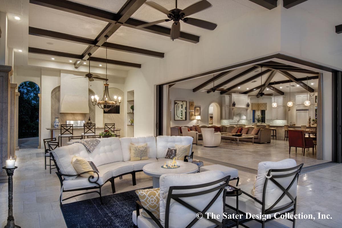 Plan 340057STR: Luxury Tuscan Home Plan with Deluxe Master Suite - Image #18 - European, Florida-Style, Mediterranean, Tuscan