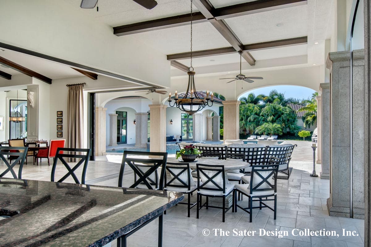 Plan 340057STR: Luxury Tuscan Home Plan with Deluxe Master Suite - Image #19 - European, Florida-Style, Mediterranean, Tuscan