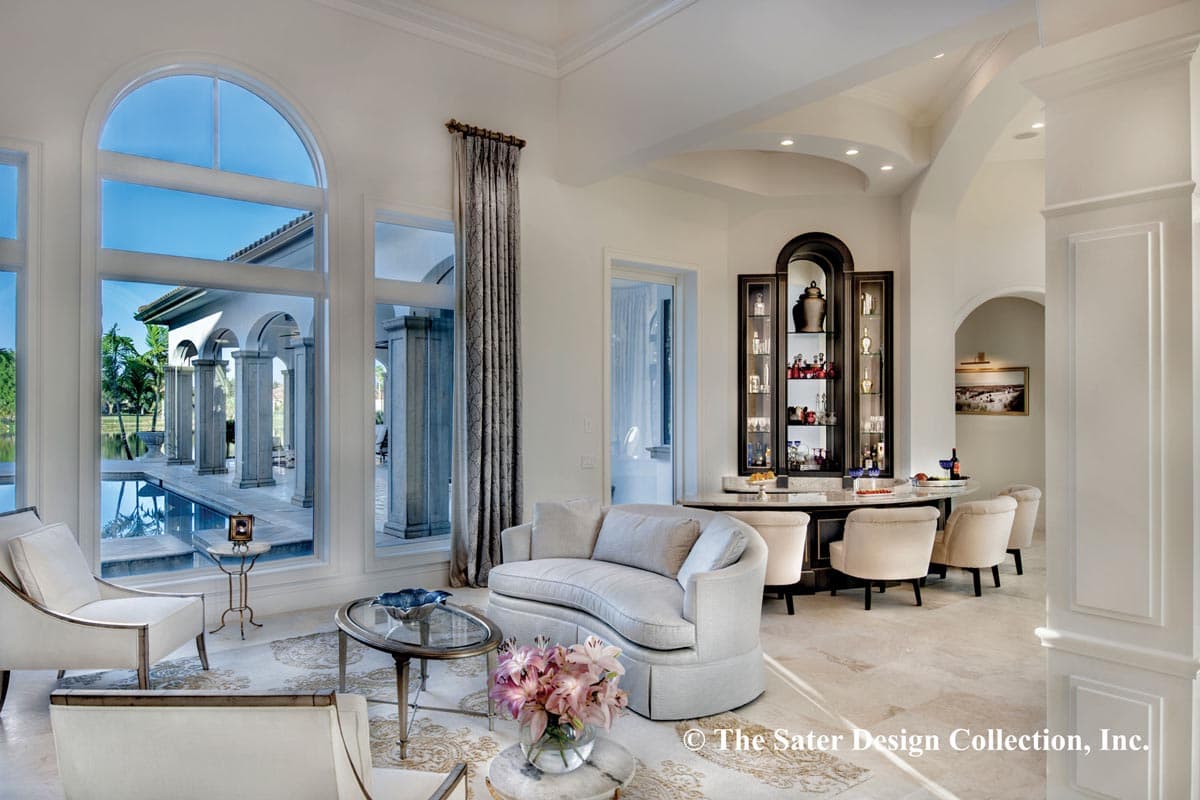 Plan 340057STR: Luxury Tuscan Home Plan with Deluxe Master Suite - Image #20 - European, Florida-Style, Mediterranean, Tuscan