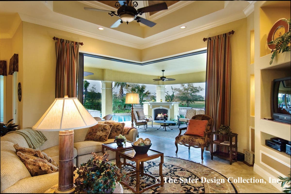 Plan 340059STR: Coastal Euro-style House Plan with Large Master Suite with Outdoor Access - Image #8 - Coastal, European, Florida-Style, Mediterranean