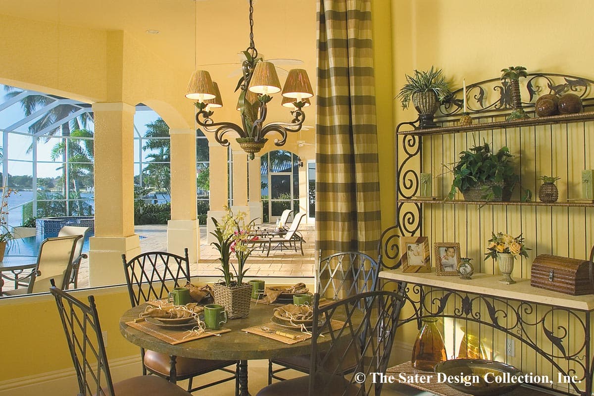 Plan 340069STR: Luxury Mediterranean Home Plan with Multiple Gathering Spaces and Private Master Suite - Image #11 - Coastal, European, Florida-Style, Mediterranean