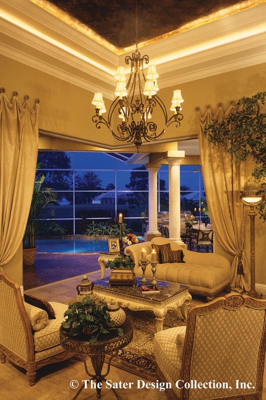 Plan 340072STR: One-level Mediterranean Home Plan for Indoor Outdoor Living  - Image #4 - Coastal, European, Florida-Style, Mediterranean