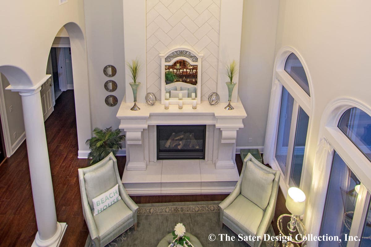 Plan 340076STR: Tuscan-inspired Luxury Home with 2-Story Living Room and Large Rear Veranda - Image #10 - Coastal, European, Mediterranean, Southern, Tuscan