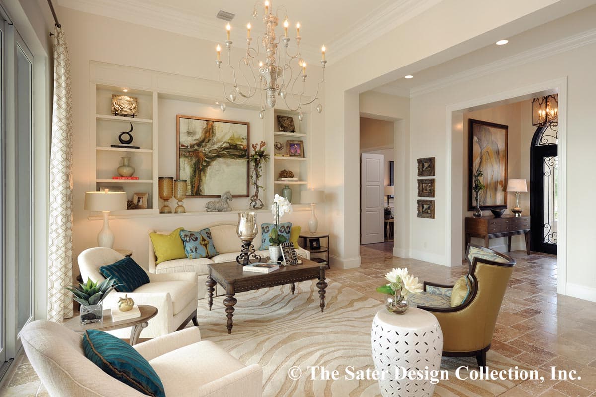 Plan 340084STR: Luxury European Home Plan for Indoor / Outdoor Living - Image #6 - European, Florida-Style, Mediterranean