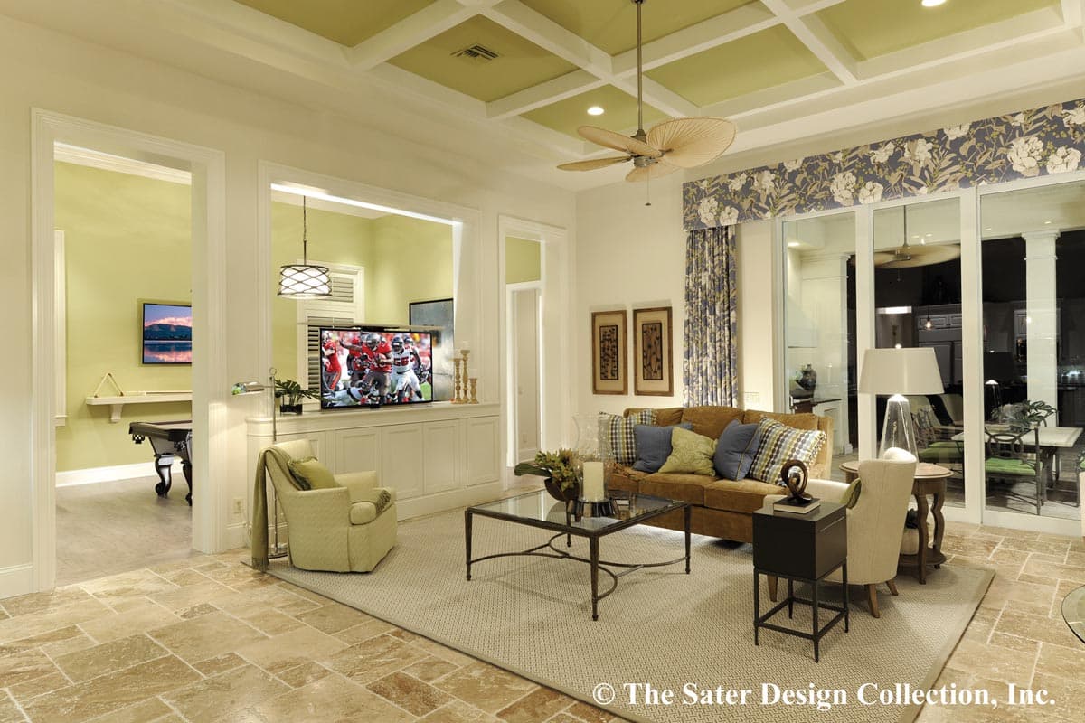 Plan 340084STR: Luxury European Home Plan for Indoor / Outdoor Living - Image #15 - European, Florida-Style, Mediterranean