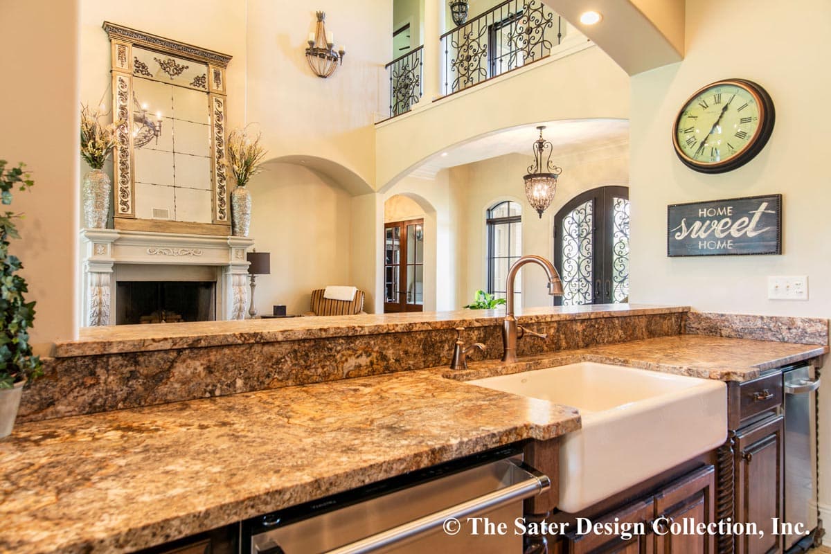 Plan 340098STR: Tuscan-influenced House Plan with 2-Story Great Room - Image #18 - European, Florida-Style, Mediterranean, Southern, Tuscan