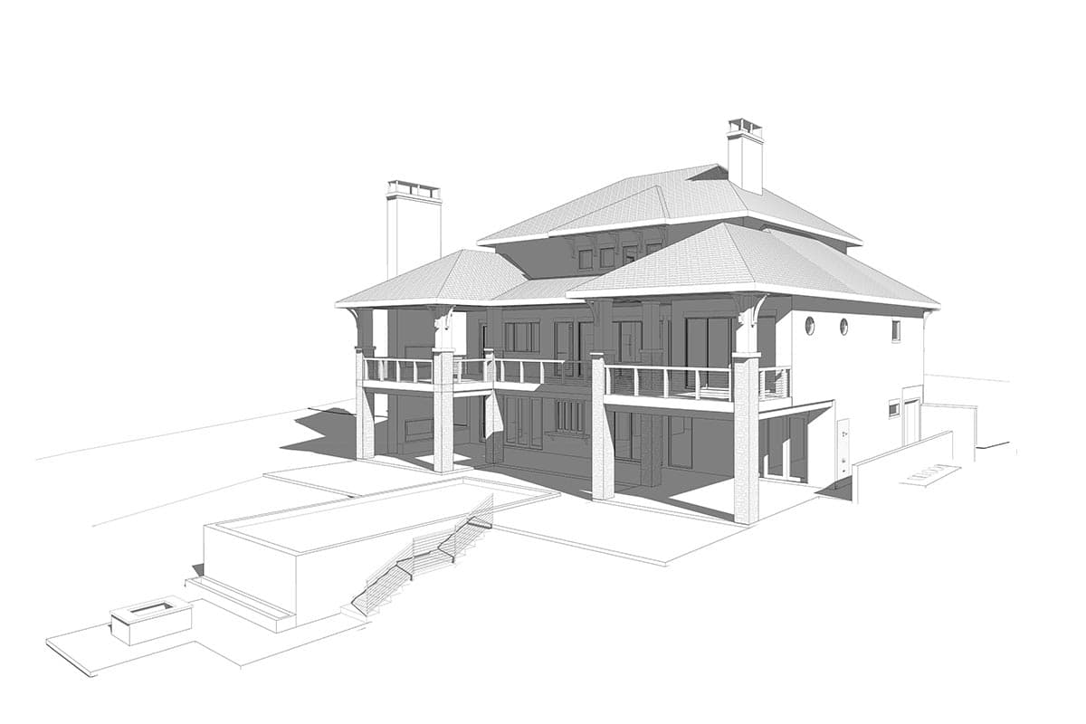 Plan 871012JEN: Luxury Modern Home Plan with Expansive Outdoor Living Spaces and Pool Concept - Image #24 - Contemporary, Modern, Prairie, Transitional