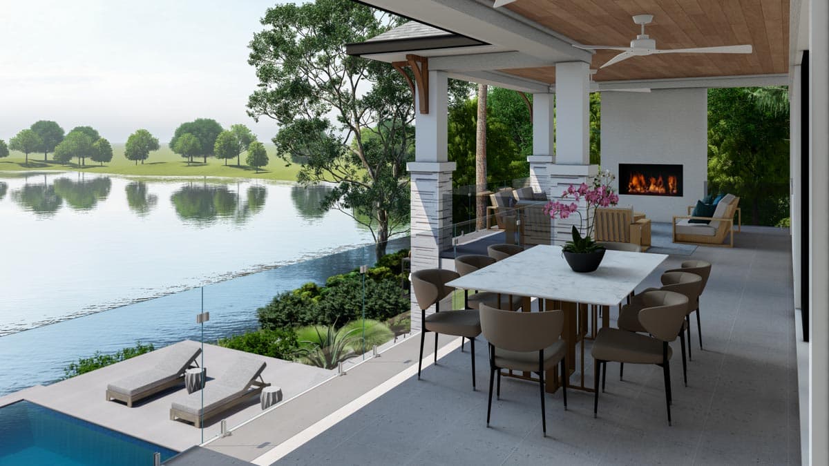 Plan 871012JEN: Luxury Modern Home Plan with Expansive Outdoor Living Spaces and Pool Concept - Image #21 - Contemporary, Modern, Prairie, Transitional