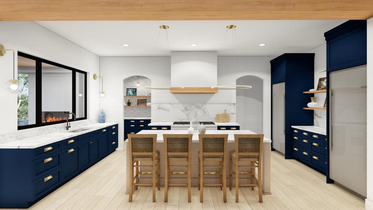 Plan 871012JEN: Luxury Modern Home Plan with Expansive Outdoor Living Spaces and Pool Concept - Image #16 - Contemporary, Modern, Prairie, Transitional