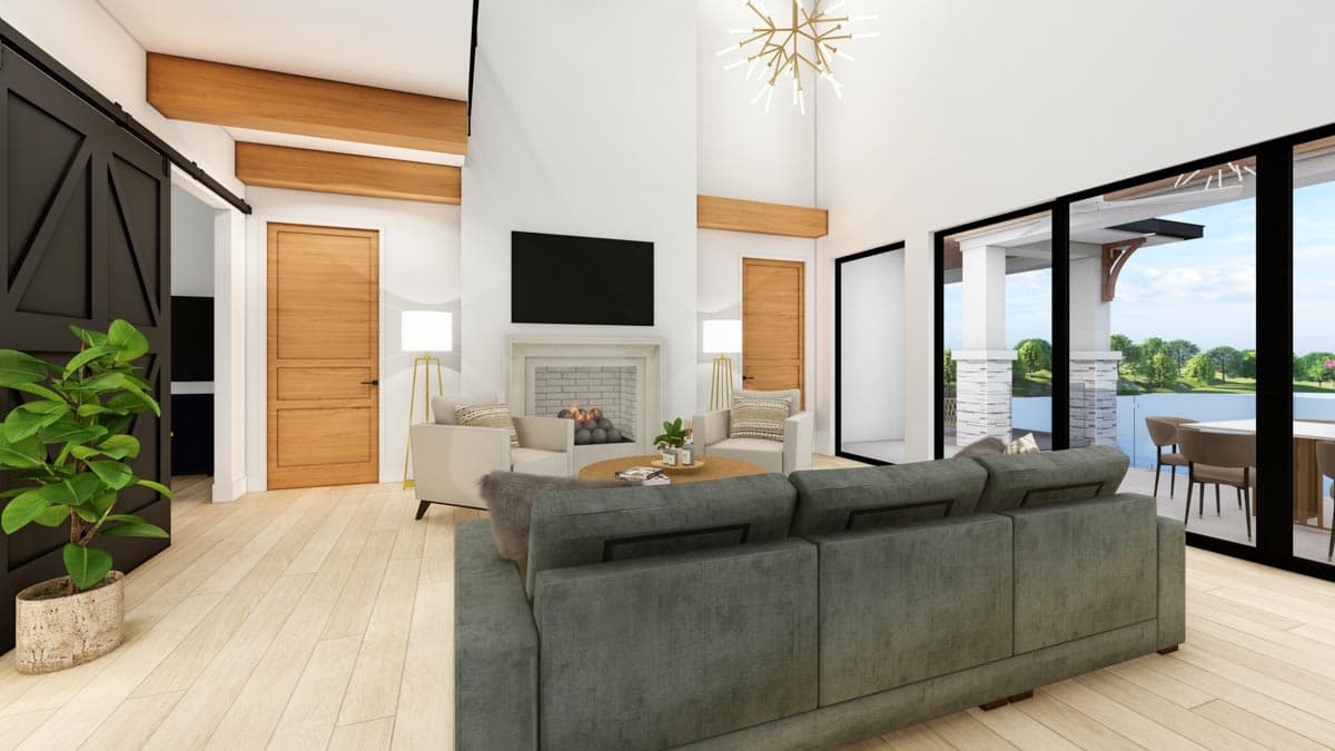 Plan 871012JEN: Luxury Modern Home Plan with Expansive Outdoor Living Spaces and Pool Concept - Image #18 - Contemporary, Modern, Prairie, Transitional