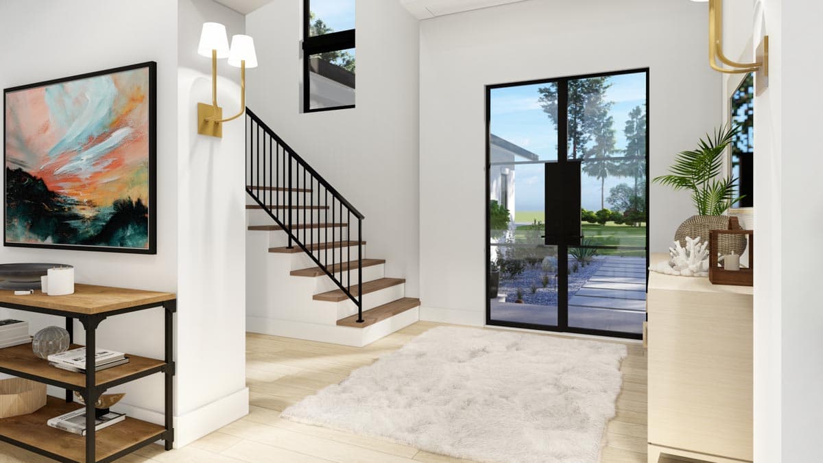 Plan 871012JEN: Luxury Modern Home Plan with Expansive Outdoor Living Spaces and Pool Concept - Image #13 - Contemporary, Modern, Prairie, Transitional