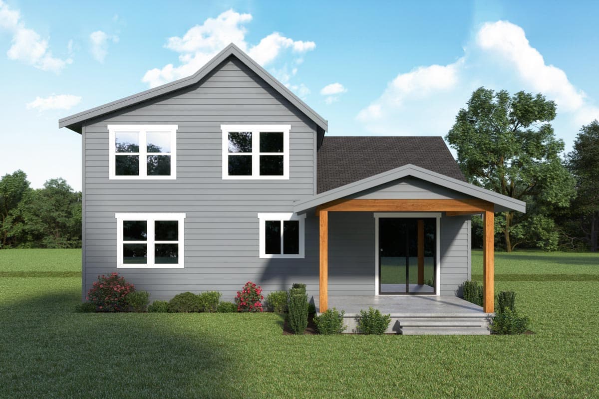 Plan 280152JWD: 2100 Square Foot Modern Farmhouse Plan with Home Office and Rec Room - Image #5 - Country, Farmhouse, Modern Farmhouse, New American, Northwest, Traditional