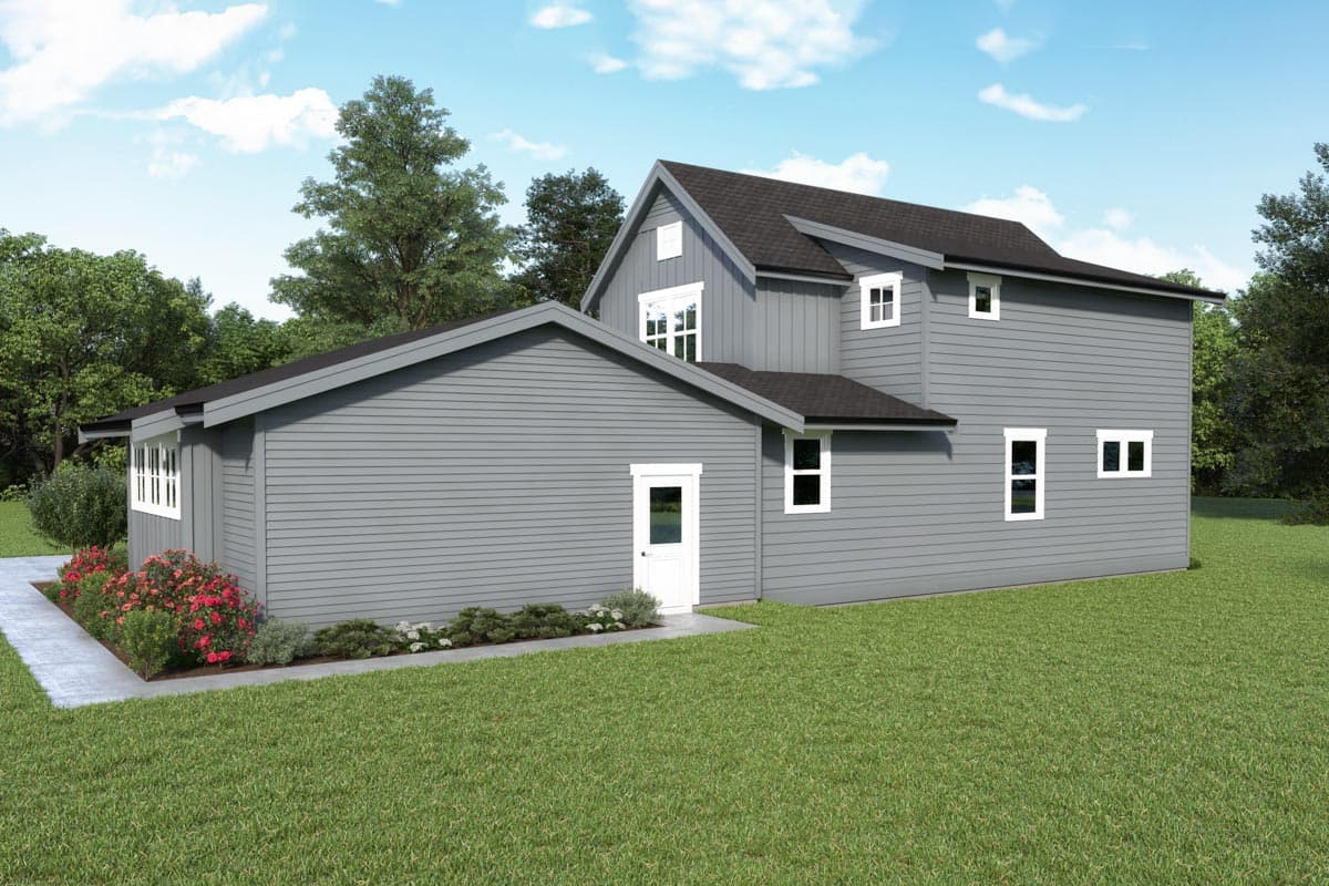 Plan 280152JWD: 2100 Square Foot Modern Farmhouse Plan with Home Office and Rec Room - Image #6 - Country, Farmhouse, Modern Farmhouse, New American, Northwest, Traditional