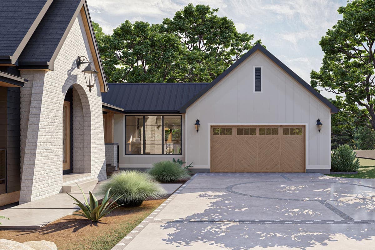 Plan 623063DJ: Contemporary Lake House Plan with Vaulted Great Room and Covered Deck - Image #8 - Contemporary, Country, Modern Farmhouse, New American, Transitional
