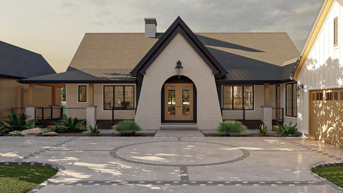 Plan 623063DJ: Contemporary Lake House Plan with Vaulted Great Room and Covered Deck - Image #9 - Contemporary, Country, Modern Farmhouse, New American, Transitional