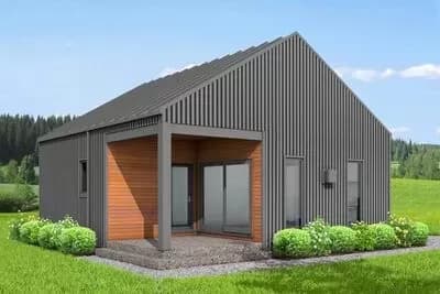 Deceptively Simple Contemporary Small Home Plan