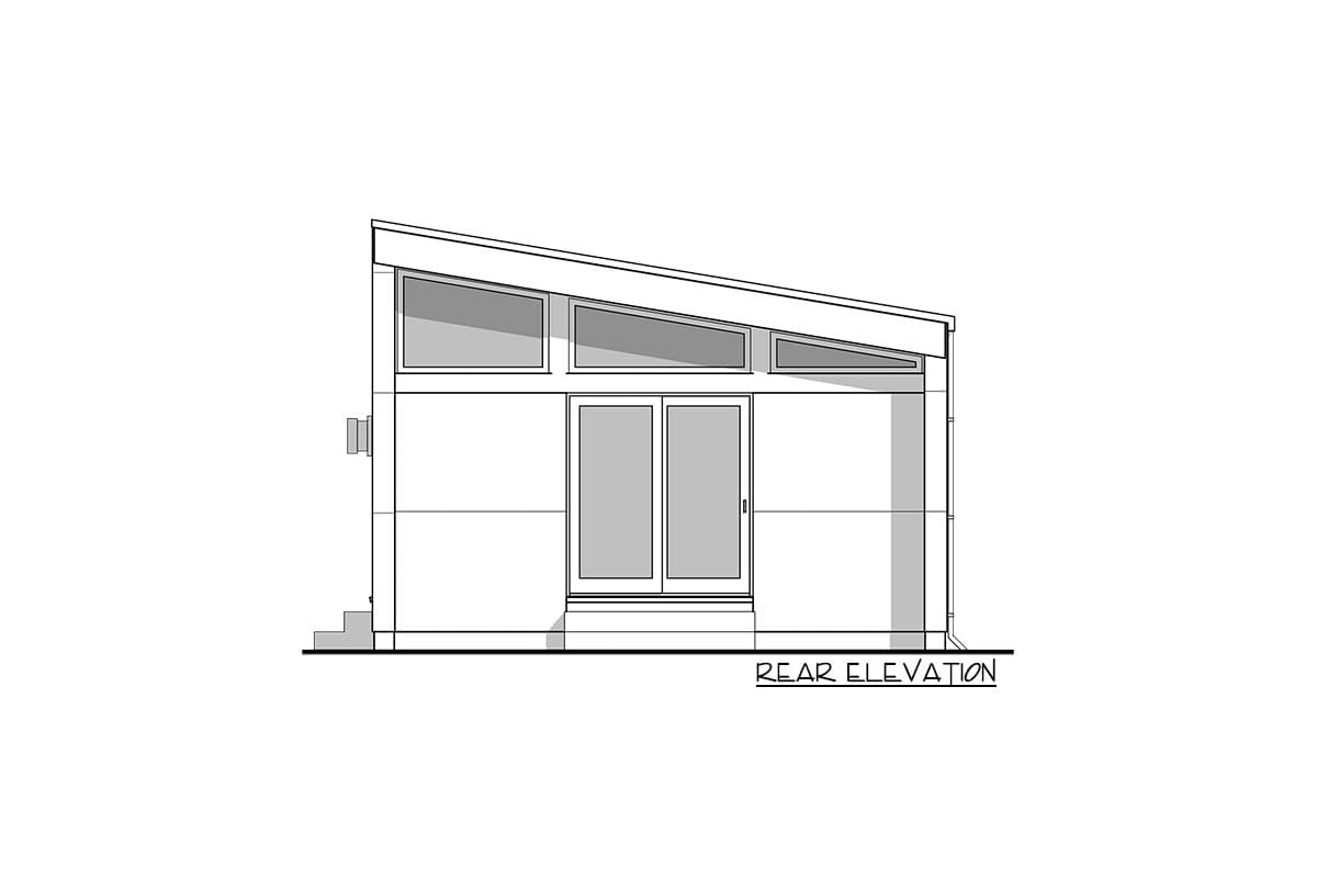 Plan 677009NWL: Contemporary Tiny Home Plan with Cube-like Exterior - Image #4 - Contemporary, Modern, Northwest