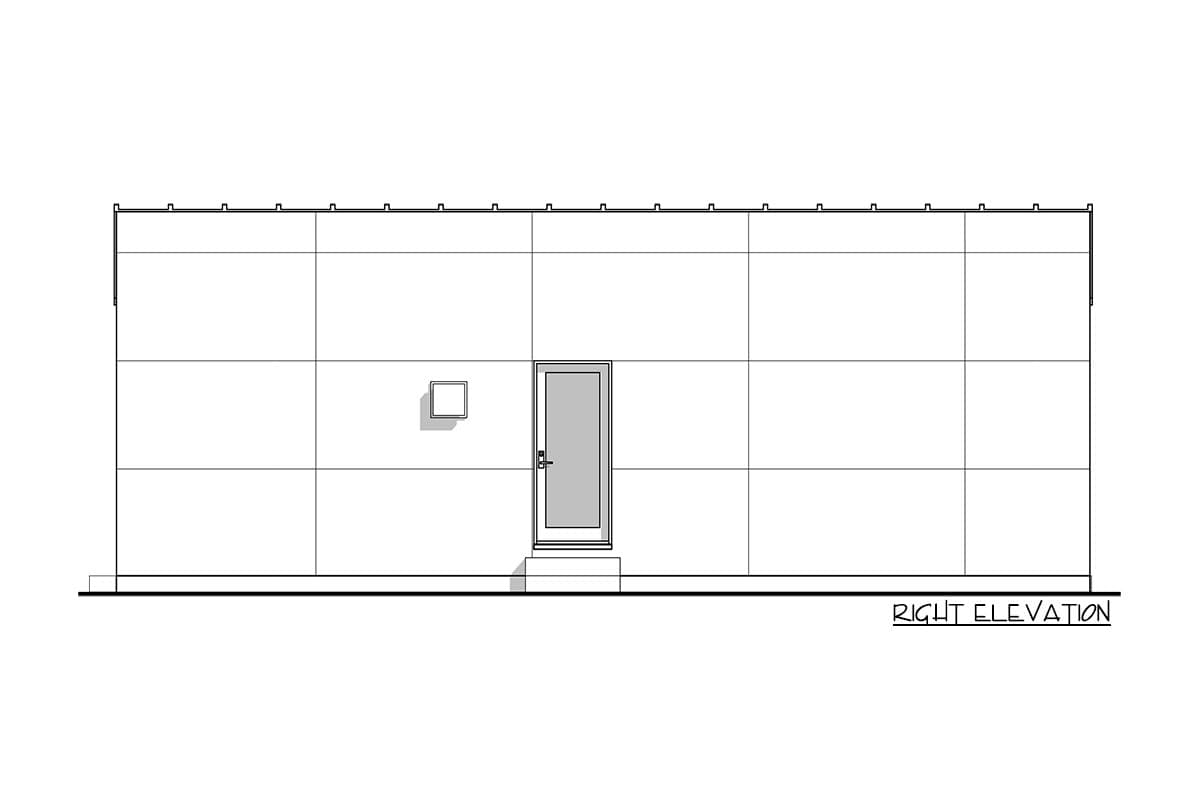 Plan 677009NWL: Contemporary Tiny Home Plan with Cube-like Exterior - Image #5 - Contemporary, Modern, Northwest