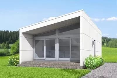 Contemporary Tiny Home Plan with Cube-like Exterior