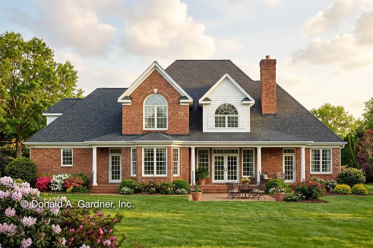 Plan 444083GDN: Traditional Country Home Plan with Main-floor Master Bedroom - Image #2 - Country, Traditional