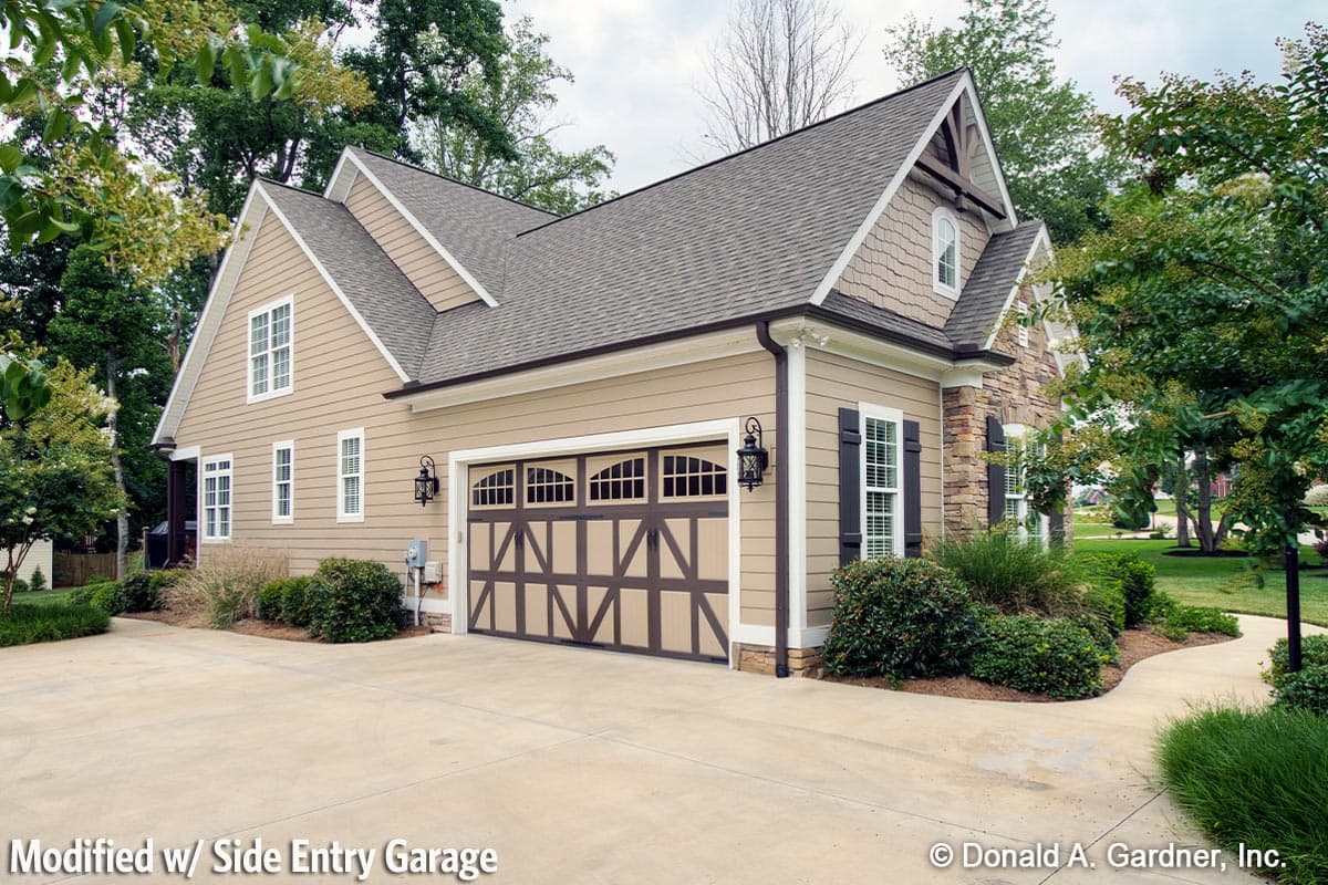 Plan 444090GDN: Two Story House Plan with Offset 2-Car Garage - Image #4 - Craftsman, Traditional