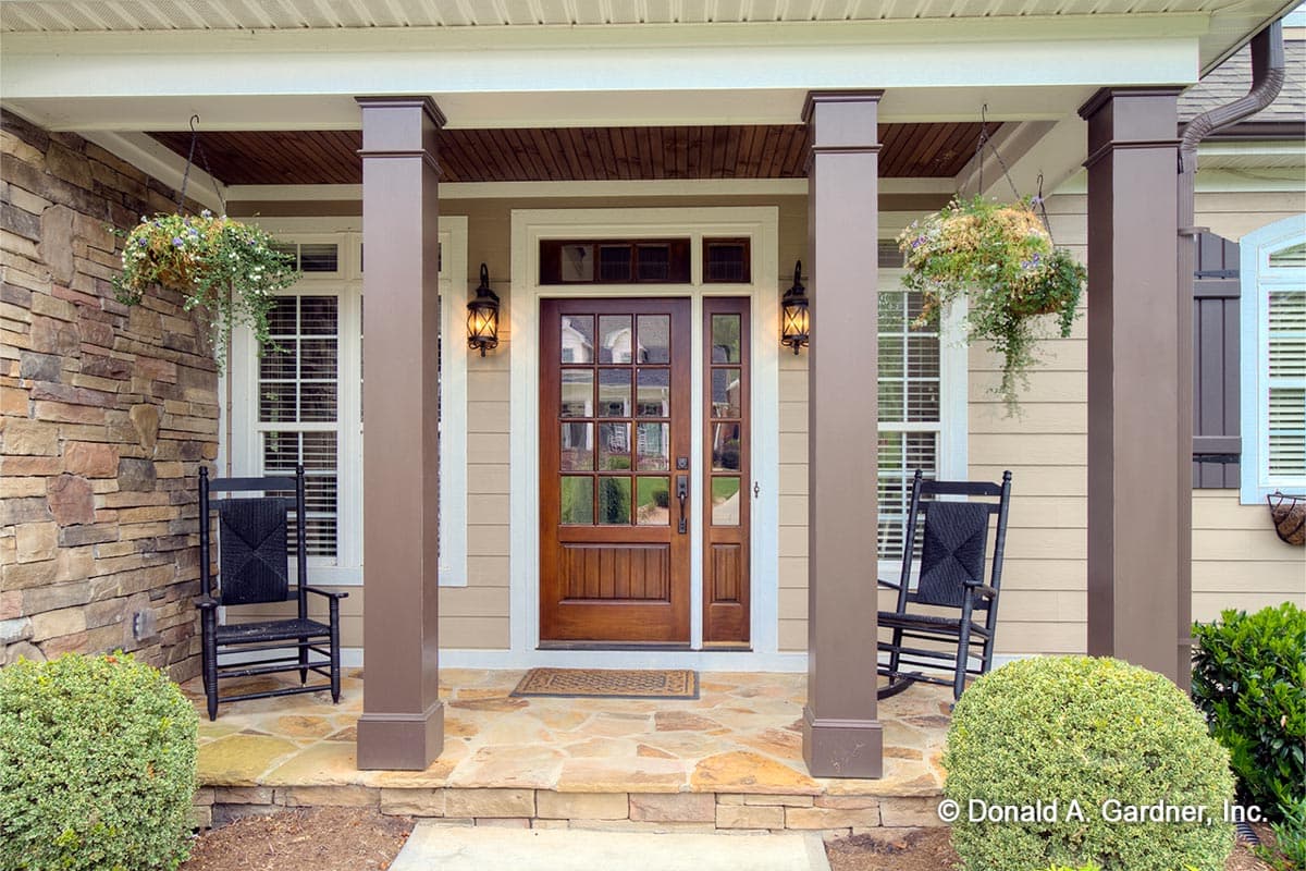 Plan 444090GDN: Two Story House Plan with Offset 2-Car Garage - Image #6 - Craftsman, Traditional