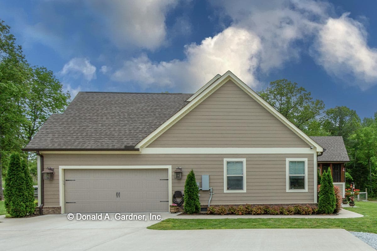 Plan 444092GDN: Split Bedroom Economical 3 Bed Country Ranch Home Plan with Bonus Expansion - Image #4 - Country, Craftsman, Ranch