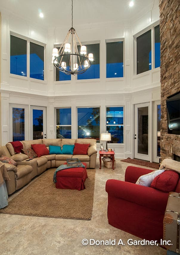 Plan 444095GDN: Luxury European House Plan with Bonus Room above Garage - Image #7 - Coastal, European, French Country, Southern