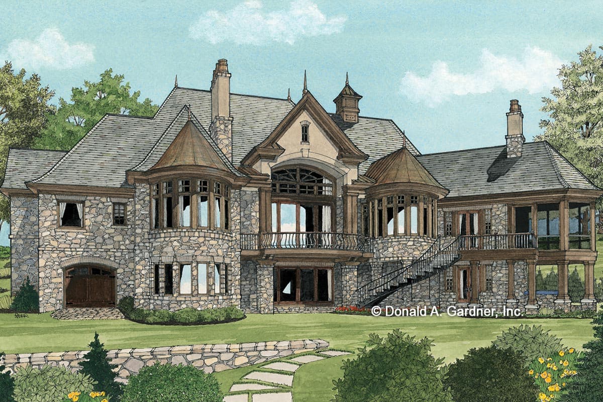 Plan 444095GDN: Luxury European House Plan with Bonus Room above Garage - Image #25 - Coastal, European, French Country, Southern