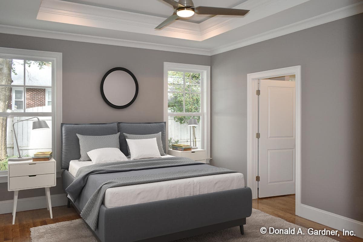 Plan 444099GDN: 34' Wide House Plan with Flex Room and a Vaulted Great Room - Image #9 - Country, Southern, Traditional