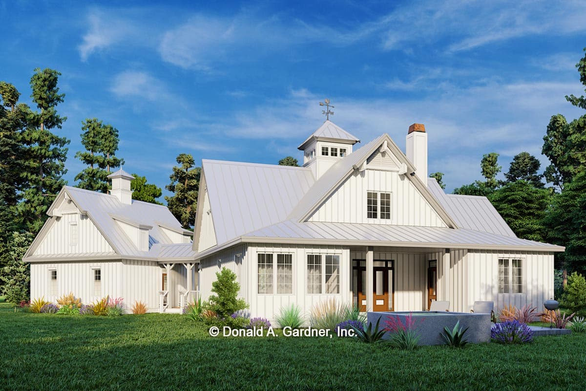Plan 444106GDN: Modern Farmhouse Plan with 2 Floors and an Angled 2-Car Garage - 2456 Sq Ft - Image #18 - Country, Craftsman, Farmhouse, Modern Farmhouse, Southern