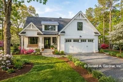 Modern Farmhouse Cottage with a Home Office and 2-Story Great Room - 2176 Sq Ft