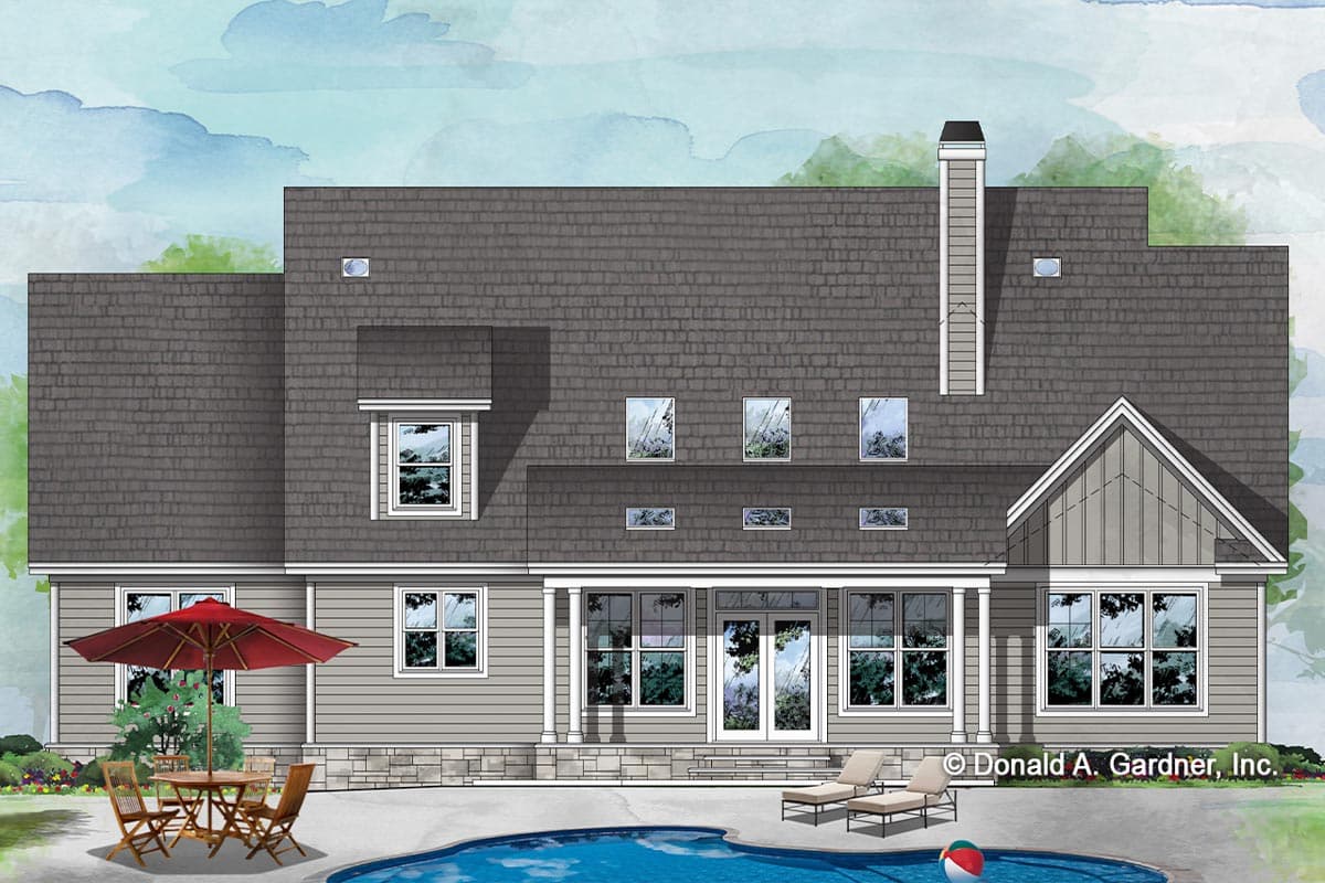 Plan 444145GDN: 2-Story Craftsman Home Design with Mixed Material Exterior - Image #18