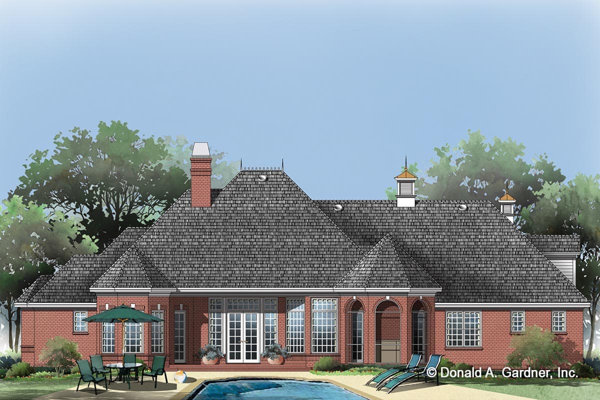 Plan 444162GDN: European Ranch Plan with Split-bed Layout and Bonus Room - Image #19 - European, Ranch, Southern