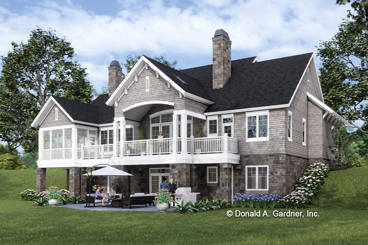 Plan 444168GDN: Mountain Craftsman Plan with a Walkout Basement and an Elevator - Image #7 - Craftsman, Mountain, Shingle
