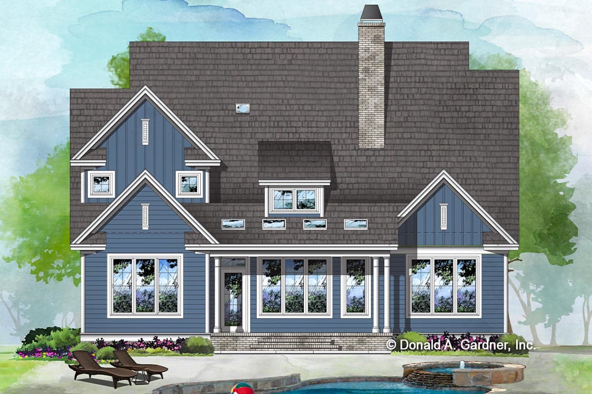 Plan 444171GDN: 2-Story Modern Farmhouse Plan with Main Level Master Bedroom - Image #4 - Country, Craftsman, Modern Farmhouse, New American, Traditional
