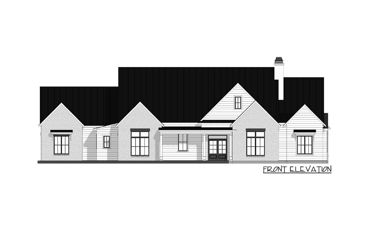Plan 915048CHP: Exclusive Split Bedroom New American House Plan - Image #15 - Country, Modern Farmhouse, New American, Ranch