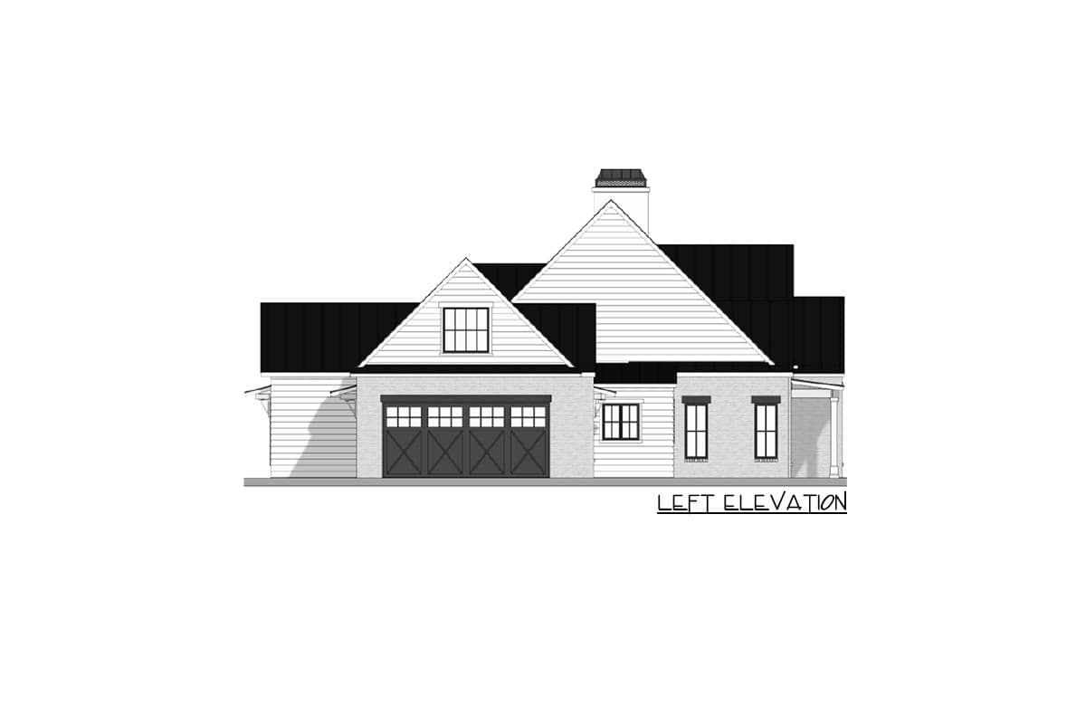 Plan 915048CHP: Exclusive Split Bedroom New American House Plan - Image #16 - Country, Modern Farmhouse, New American, Ranch