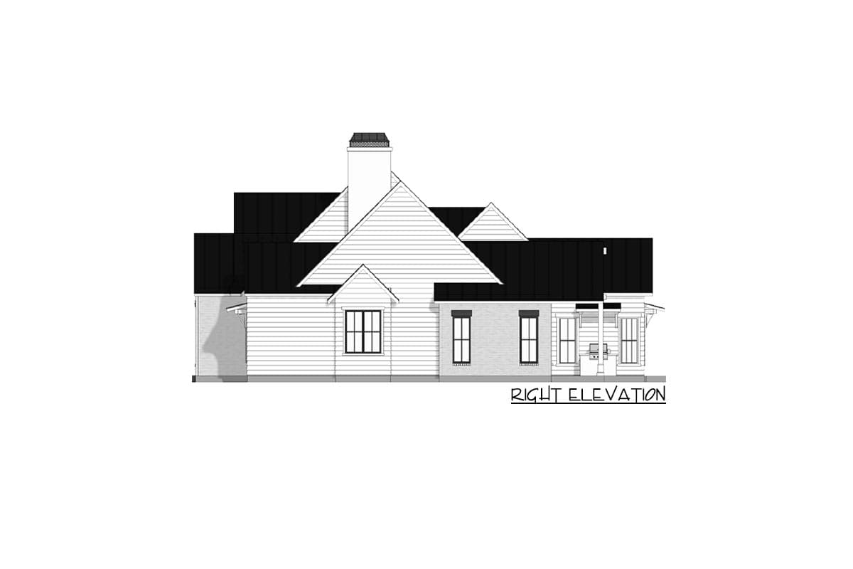 Plan 915048CHP: Exclusive Split Bedroom New American House Plan - Image #18 - Country, Modern Farmhouse, New American, Ranch