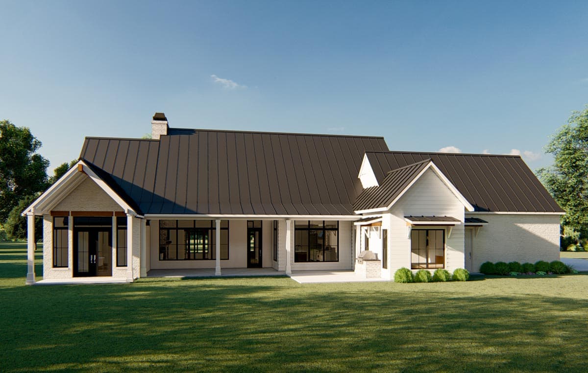 Plan 915048CHP: Exclusive Split Bedroom New American House Plan - Image #5 - Country, Modern Farmhouse, New American, Ranch