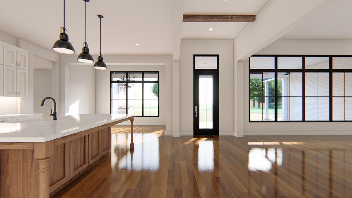 Plan 915048CHP: Exclusive Split Bedroom New American House Plan - Image #6 - Country, Modern Farmhouse, New American, Ranch