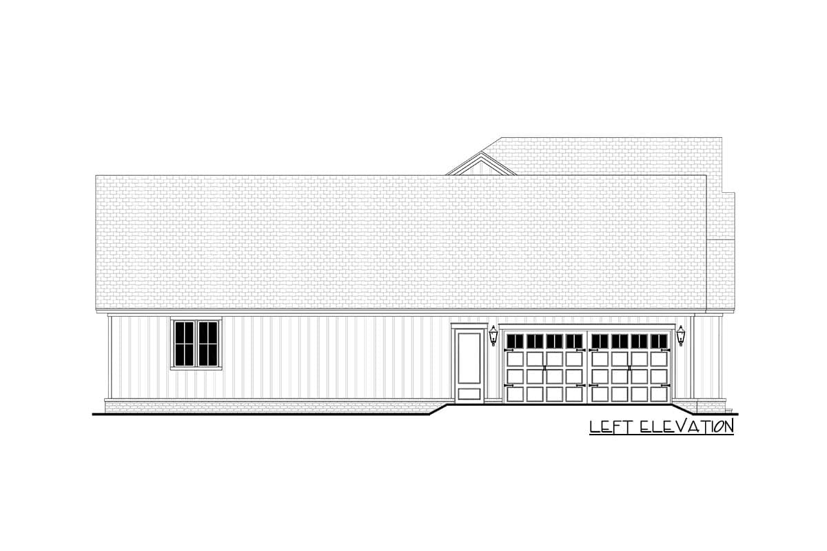 Plan 51881HZ: New American-Style Modern Farmhouse with Home Office and Bonus Above the Garage - 2781 Sq Ft - Image #15 - Country, Craftsman, Modern Farmhouse, New American