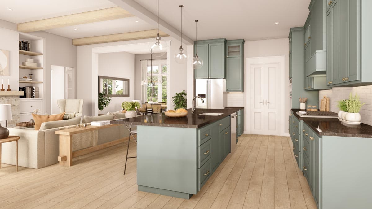 Plan 51881HZ: New American-Style Modern Farmhouse with Home Office and Bonus Above the Garage - 2781 Sq Ft - Image #8 - Country, Craftsman, Modern Farmhouse, New American