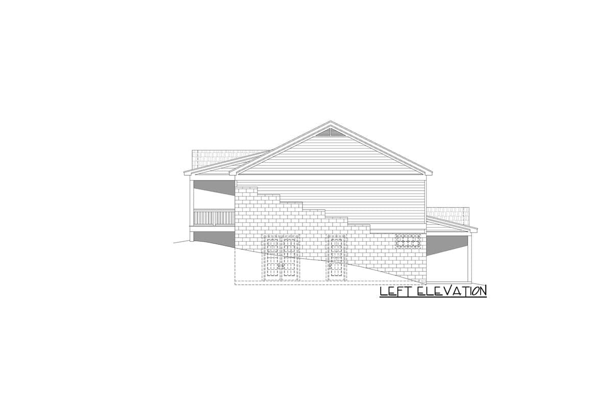 Plan 68889VR: Multi-family Country Home Plan with Two Full Kitchens - Image #4 - Country, Mountain, Ranch, Rustic, Southern, Traditional