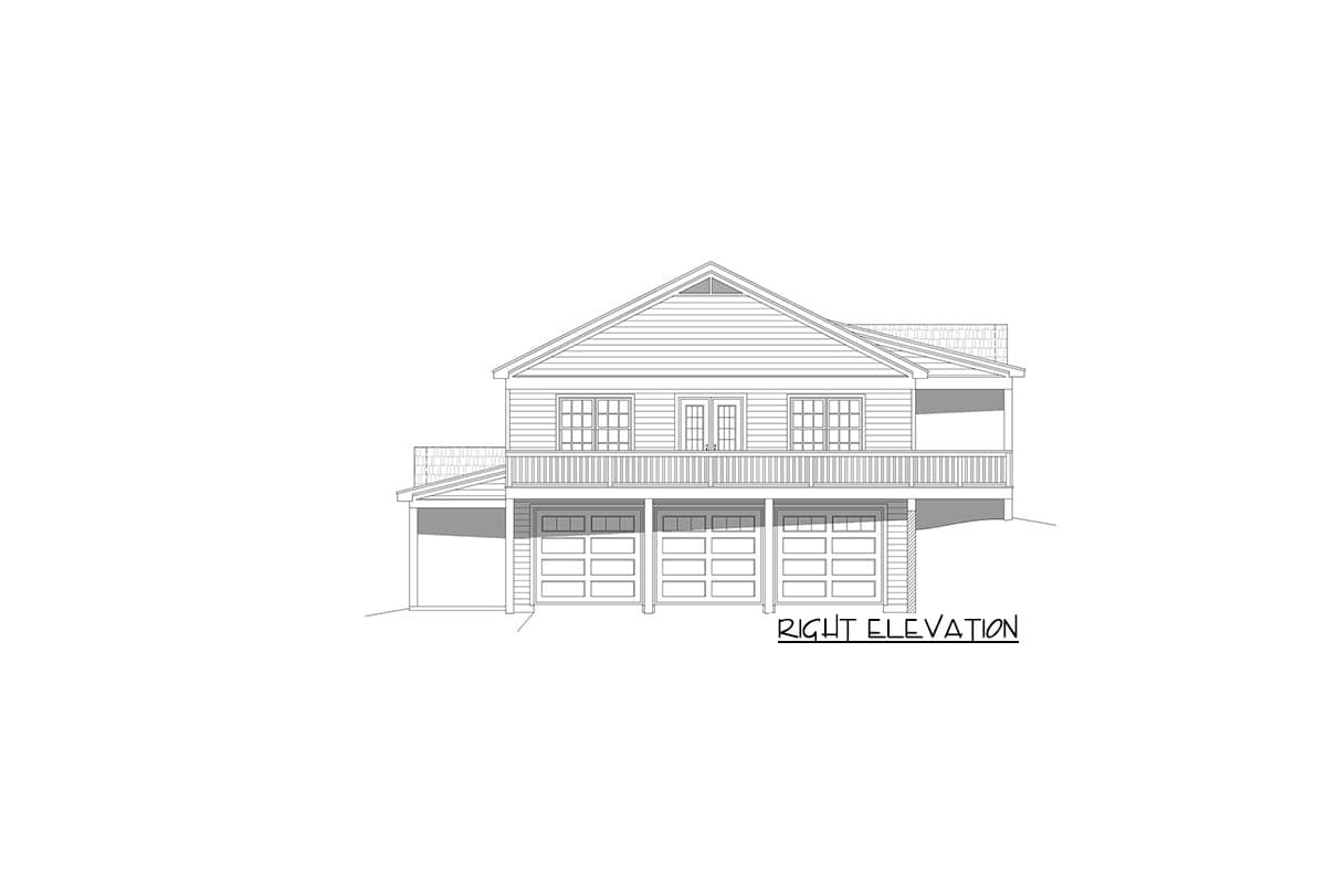 Plan 68889VR: Multi-family Country Home Plan with Two Full Kitchens - Image #6 - Country, Mountain, Ranch, Rustic, Southern, Traditional