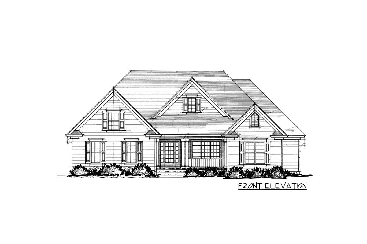 Plan 865002SHW: Modern Farmhouse with 2-Car Courtyard Entry Garage with Bonus and Bath Above - Image #10 - Craftsman, Modern Farmhouse, New American